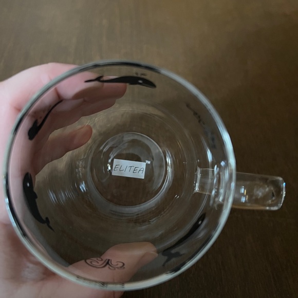 Elitea Clear Glass Mug With Handle Whale Ocean Coffee Mugs Tea Cup - Picture 5 of 9
